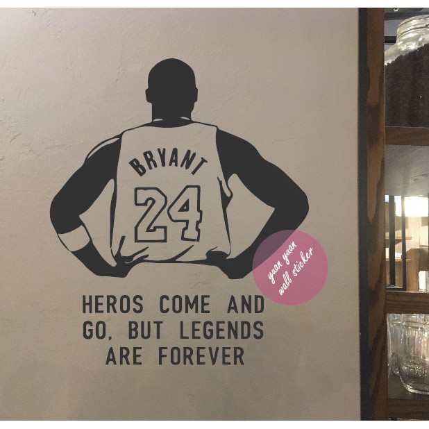 【源遠】Kobe Bryant背影【P-67】壁貼 NBA 湖人 柯比 布萊恩 裝潢 設計 貼紙 裝飾 美學 勵志