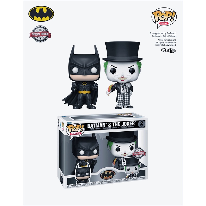 Artlife ㊁ FUNKO POP DC Heroes Batman Joker 2Pack 蝙蝠俠 小丑 限定版