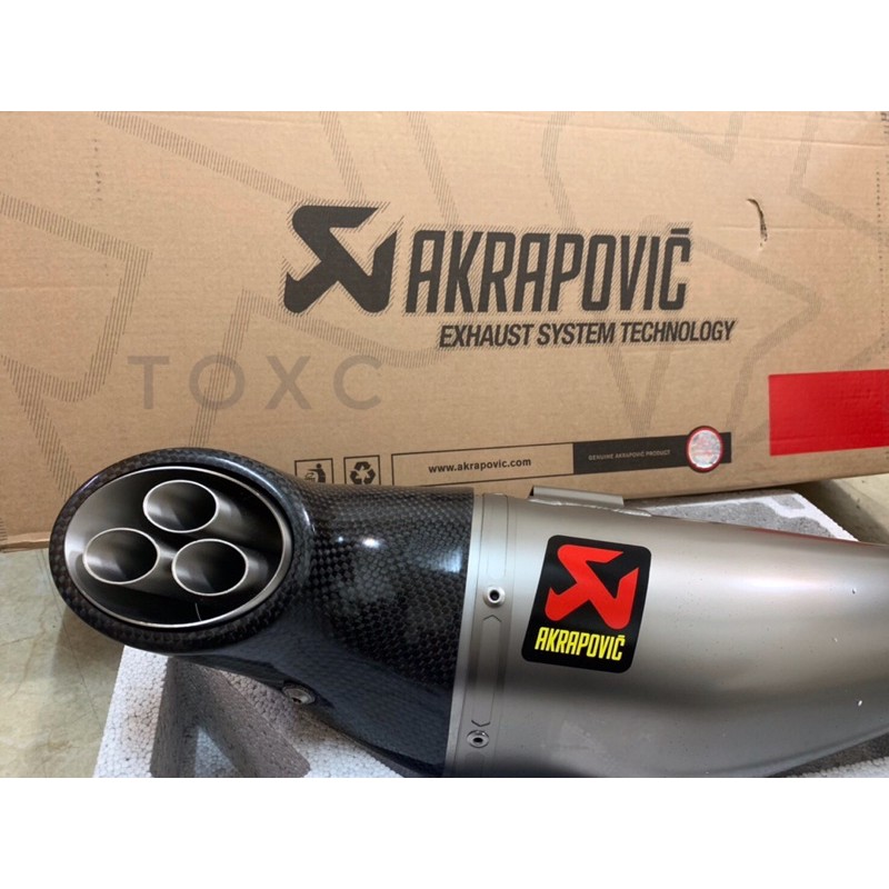TOXC 全新原裝正貨 Akrapovic MT09 XSR900 碳纖維 三孔蠍 鈦合金