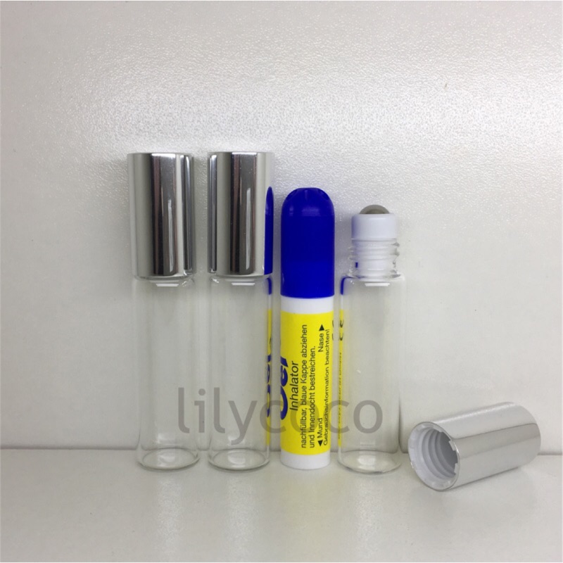 3ml、5ml、10ml 玻璃滾珠瓶 可分裝百靈油、精油、按摩油 分裝瓶 吸入器