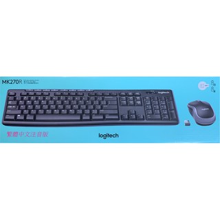 ❄翔鴻3C❄ Logitech 羅技 MK270R 無線 鍵盤滑鼠組 2.4GHz 八個快捷鍵 輕巧型 鍵盤 滑鼠