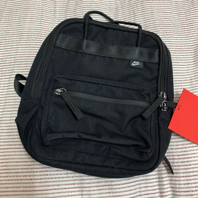 nike black boxy mini backpack size