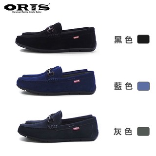 ORIS 英倫金屬扣男款休閒鞋-黑/藍/灰 SB16903系列