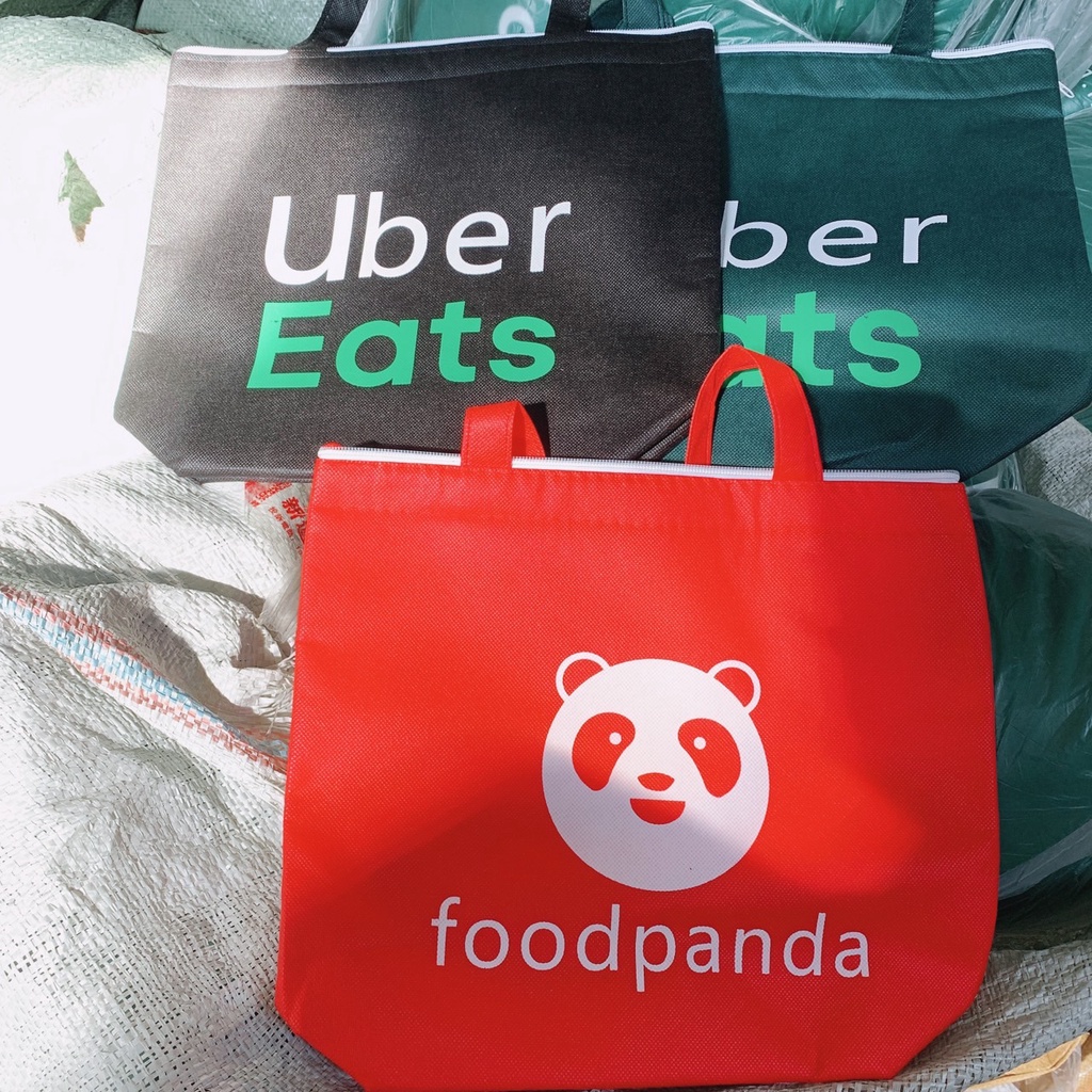 購物旅遊必備 外送款 熊貓 foodpanda uber 保冷袋 手提保溫袋 便當袋