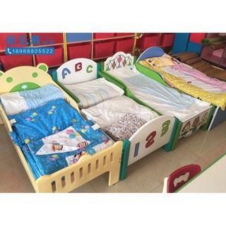 兒童玩具❁✣幼兒園早教專用兒童午休木床童床嬰兒床卡通造型小熊寶寶床邦尼熊11