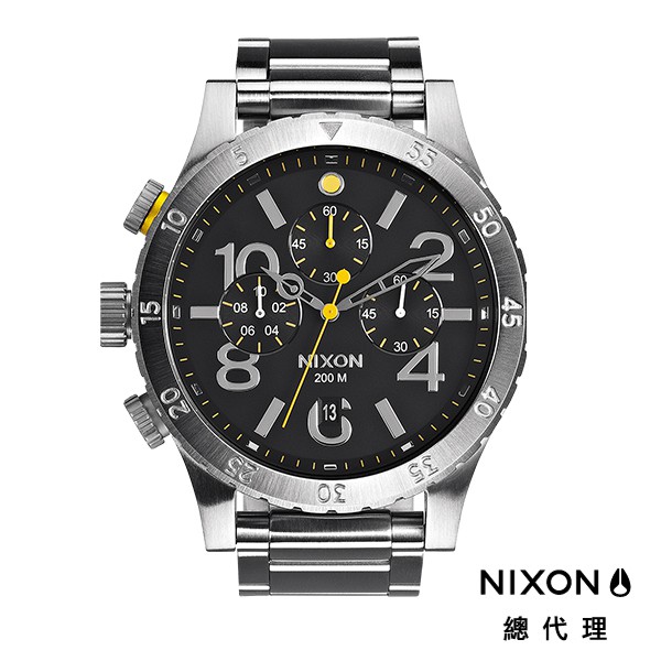 NIXON 48-20 霸氣 潛水錶 銀 銀色 鋼錶帶 手錶 計時 碼錶 男錶 女錶 A486-000