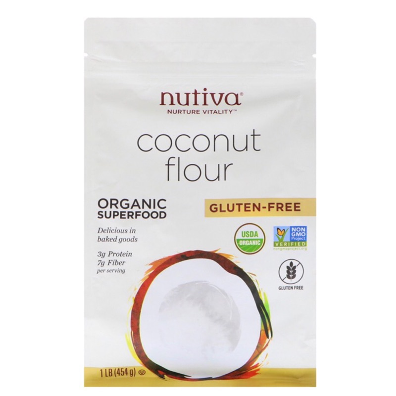 現貨特價 🇺🇸Nutiva Organic Coconut Flour 有機椰子細粉(454g) 生酮低醣