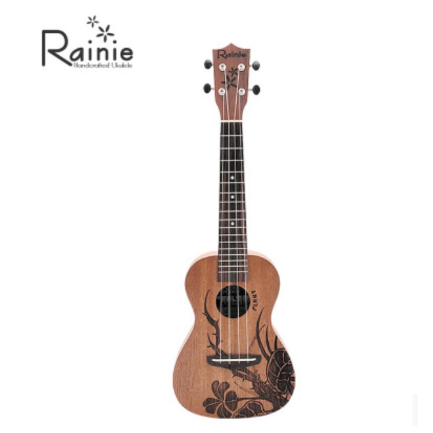【好聲音樂器】Rainie 烏克麗麗 23吋 桃花心木 雷射雕刻 送琴袋 調音器 PICK 背帶