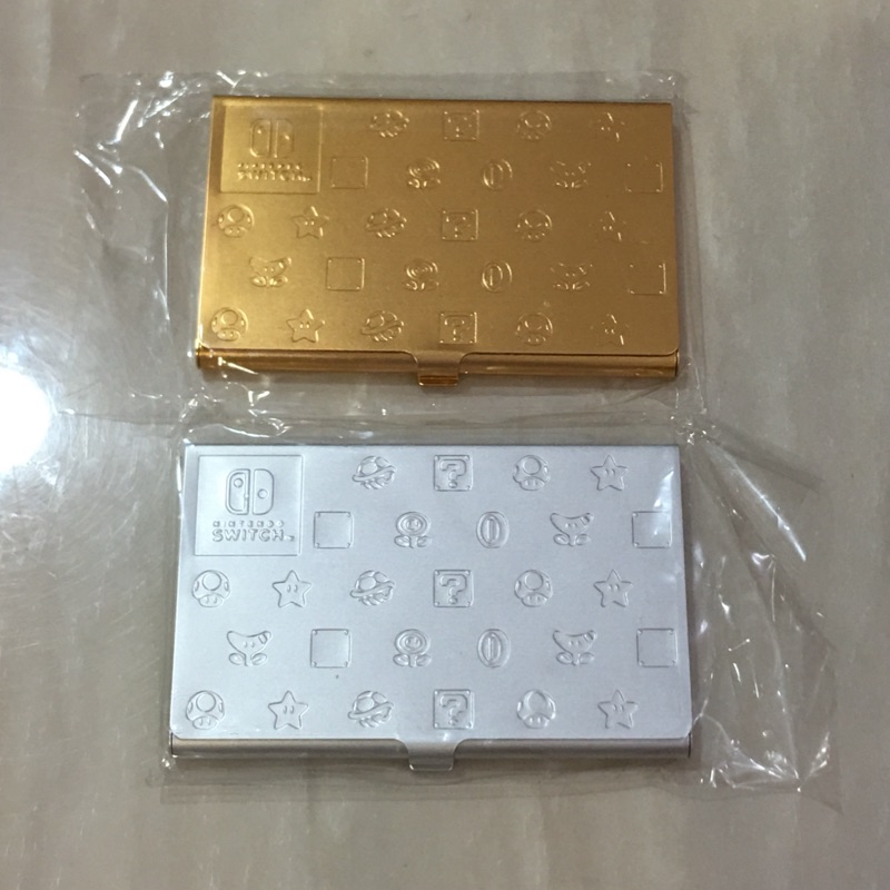 （全新） switch 限量 金屬卡盒 卡帶盒 卡帶收納盒 NS 金色 銀色