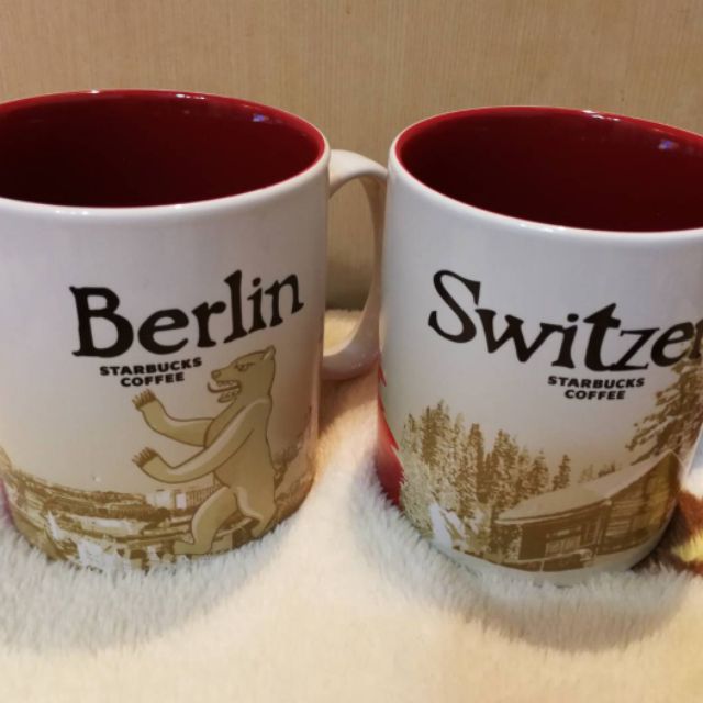 【鑫巴客】星巴克柏林2瑞士2城市杯特惠組 Starbucks Mug 16oz