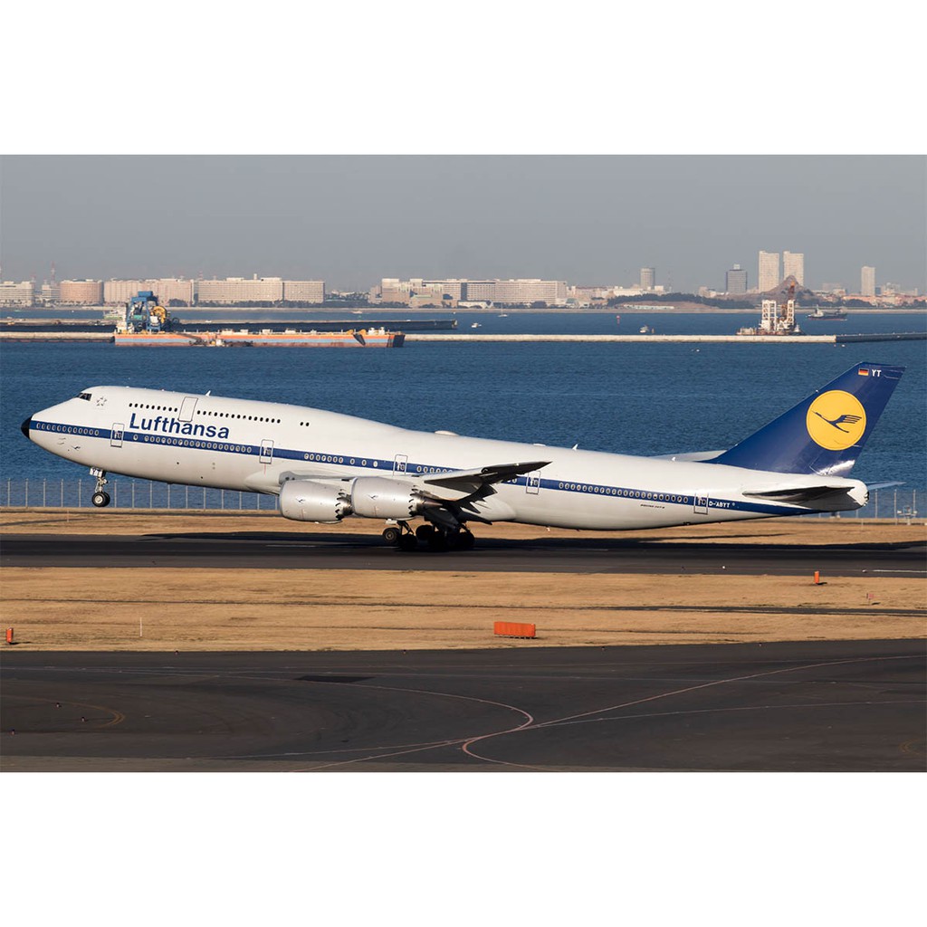 Hogan Wings Lufthansa airlines漢莎航空 波音B747-8復古塗裝1:200模型飛機 公司貨
