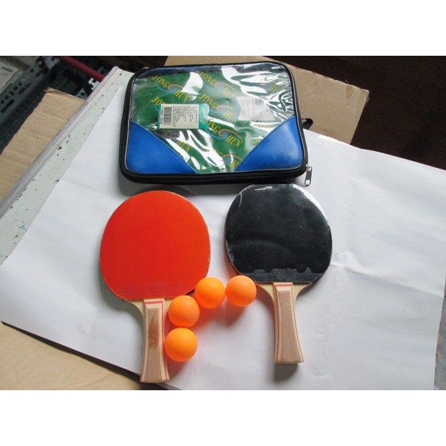 訓練型 體育課 送4顆球桌球拍 乒乓球拍 練習拍送兒童球拍組  兒童專用 小球拍