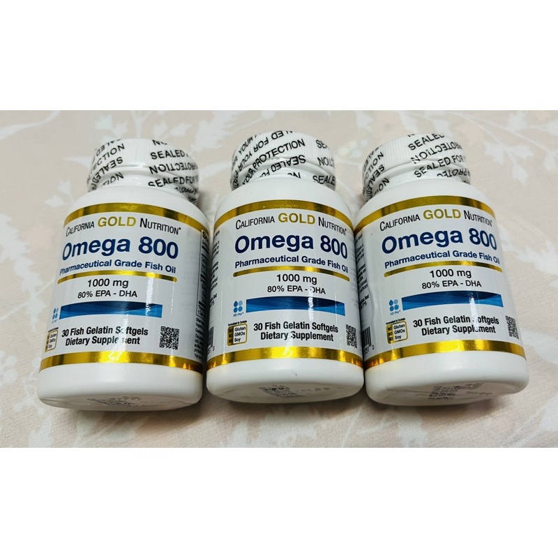 California Gold Nutrition 魚油 800含 80% EPA/DHA 1000 毫克 30粒軟凝膠