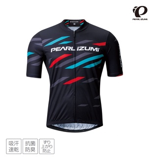 【Pearl izumi】604-B-1 設計款 吸濕排汗 短車衣 黑底紅綠斜線 【預購】