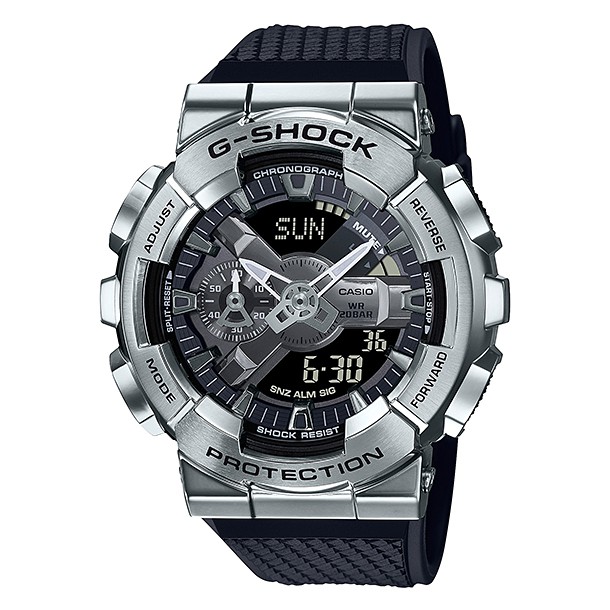 CASIO卡西歐 G-SHOCK GM-110 GM-110-1A(GM-110-1ADR)金屬防水手錶