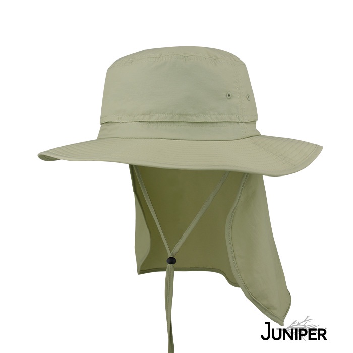 JUNIPER 戶外抗UV防潑水後蓋片遮陽休閒漁夫釣魚帽 MJ7227B