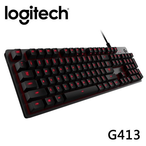 Logitech 羅技g413 Carboin 機械式背光遊戲鍵盤romer G軸 蝦皮購物