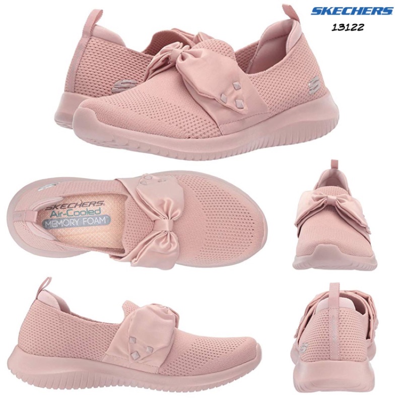 🎀 SKECHERS Ultra Flex - Satin Night 蝴蝶結懶人鞋 (全新）🎀