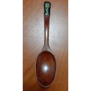【天然漆器】臺灣製造/螺鈿漆器純手工木製湯匙（A）