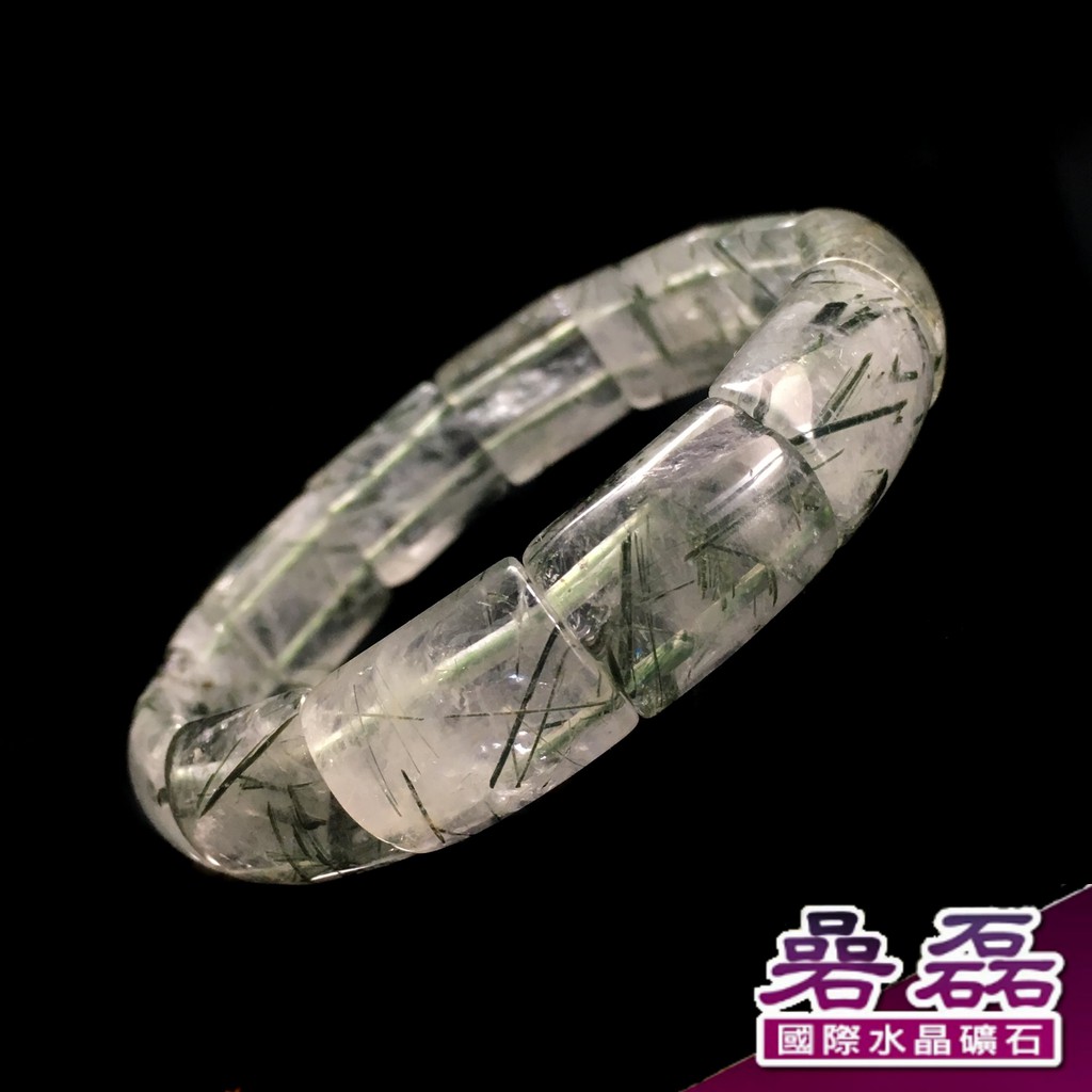 綠髮晶 開拓視野 穩定正財 大手圍 仿手鐲型手排(隨機出貨)《碞磊國際水晶礦石》【編號】DCGR0002