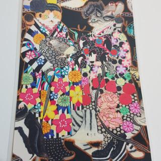 日本設計師金田花季插畫貓和風明信片 蝦皮購物