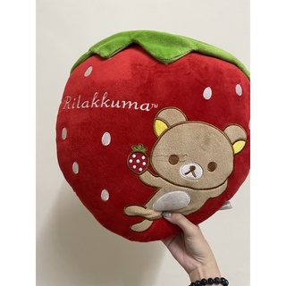 懶懶熊 拉拉熊 草莓 抱枕