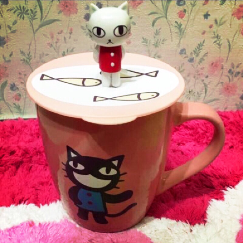 貓咪造型杯蓋馬克杯☕️哆啦A夢🔔小叮噹🐱HelloKitty收藏品