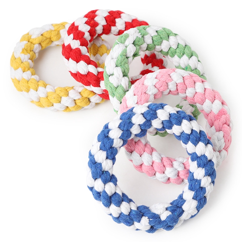 【PetBaby寵物精靈】棉繩編織寵物玩具 造型棉繩-編織寵物甜甜圈 11CM
