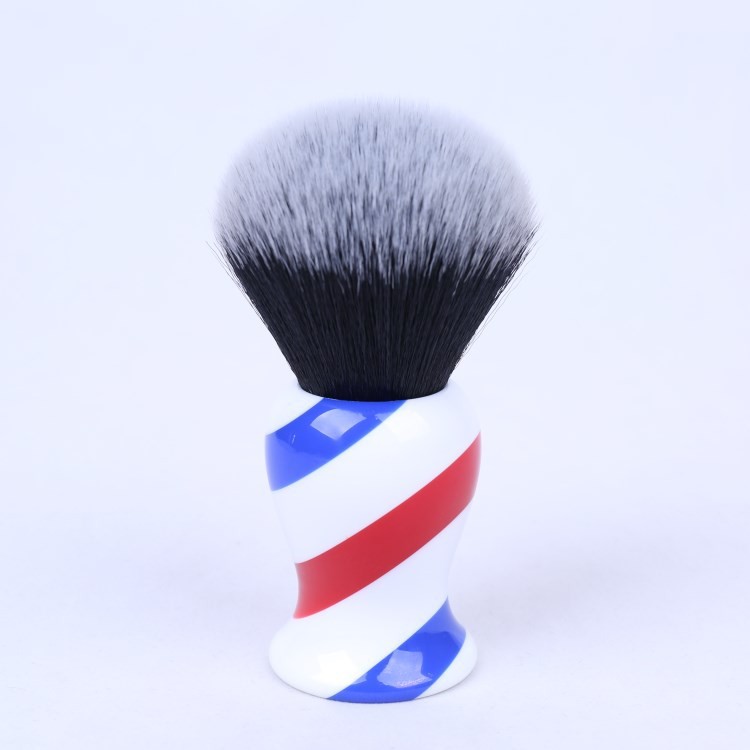YAQI Barber Pole 髮廊 人造纖維刮鬍刷 #R1734 #30結 #粗柄
