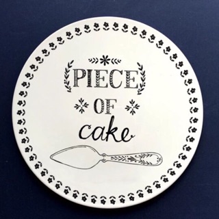 歐洲復古簡約陶瓷餐盤PIECE OF CAKE甜點盤 蛋糕盤（預購）
