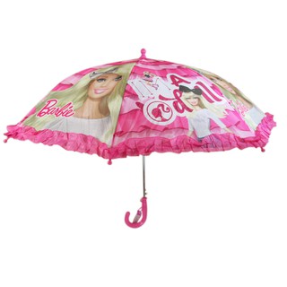 卡漫城 - 特價150 芭比 童傘 按壓 自動傘 蝴蝶結 Barbie 芭比娃娃 兒童 雨傘 直立傘 女孩 花邊