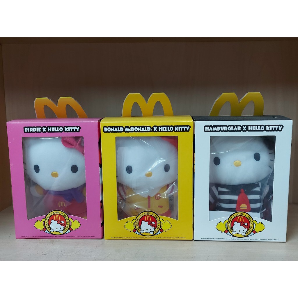 【Hello Kitty × McDonald 麥當勞】Hello Kitty 造型公仔 麥當勞叔叔 漢堡神偷 大鳥姐姐