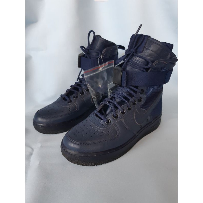 NIKE W SF AF1 深藍色 全新高統 運動鞋 US5 UK2.5 EUR35.5 22CM 個性