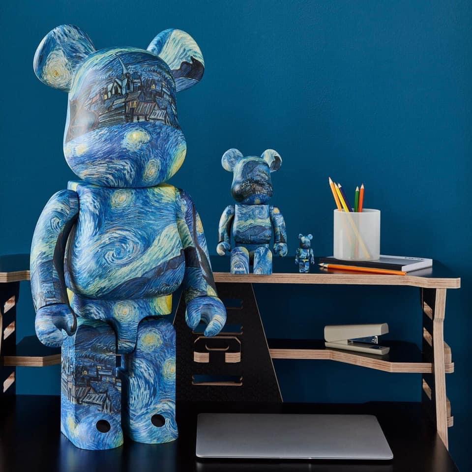 【ToMo】BE@RBRICK  Vincent van Gogh  The Starry Night  梵谷星空