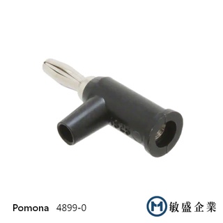 (敏盛企業) Pomona 4899-0 DIY 免焊疊接香蕉插頭 帶安全遮罩