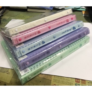 省大金 天騰牌 果凍色 資料本 活頁 筆記本 26孔 臺灣現貨～B5 26孔 活頁本 無印風活頁夾 活頁