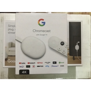 Chromecast with Google TV 4K 最新 第4代 白色 藍色