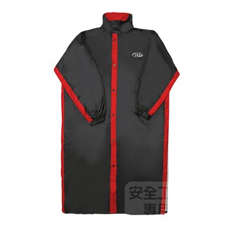 YW-R311 黑紅 一件式雨衣 透氣超輕量羽量化 側開雨衣 後背包專用 JAP