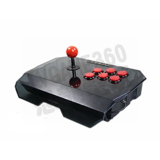 SONY PS3 PC ANDROID 安卓 拳霸 小型 街機搖桿 格鬥搖桿 小搖 圓擋板 黑紅色 QANBA N1-G