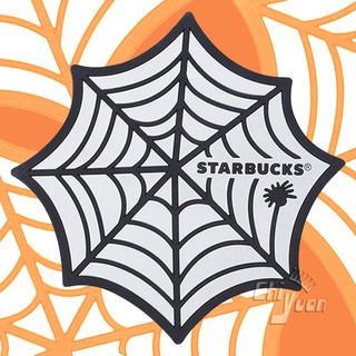 Starbucks 台灣星巴克 2015 萬聖節 蜘蛛網造型杯墊 黑貓 蝙蝠 吸血鬼 南瓜 木乃伊