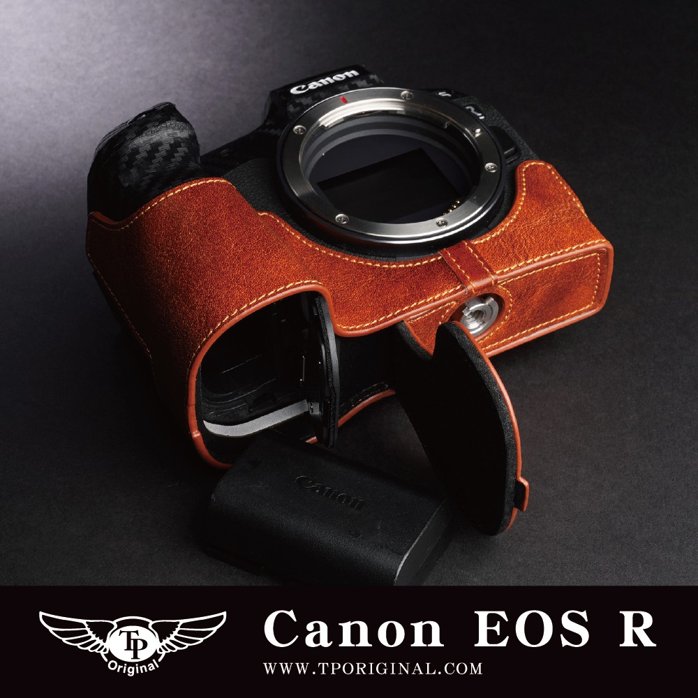 【台灣TP】 Canon EOS R  EOSR 真皮底座 相機套 真皮底座 相機包 相機皮套
