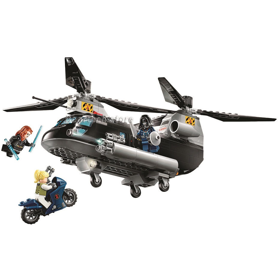 MARVEL 黑寡婦直升機追逐與樂高 76162 DC 超級英雄奇蹟積木積木玩具兼容
