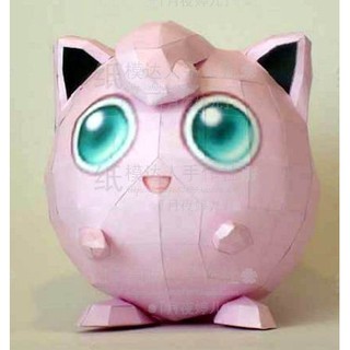 寶可夢_胖丁 立體紙模型 手工DIY 3D 摺紙 折紙 紙製品 動漫 口袋妖怪 神奇寶貝