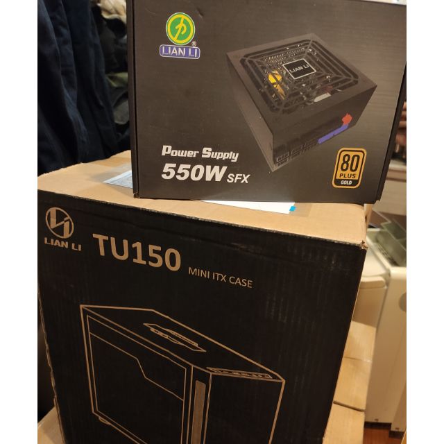 聯力 TU150 + 550W SFX-L power ITX 測透 電腦 機殼 鋁 金牌