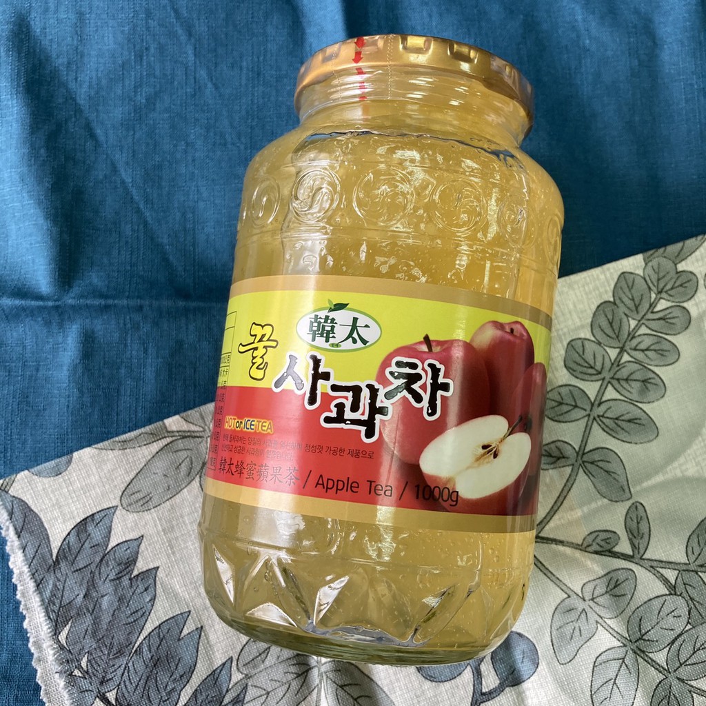 韓太蜂蜜蘋果茶(蘋果醬)1KG，可用於飲品、甜品等調製，香甜好滋味