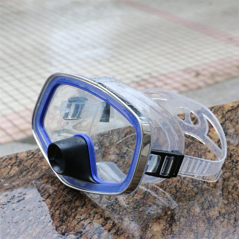 潛水鏡 防霧 防水 成人 專用 面鏡 矽膠 鋼化玻璃片 潛水 深潛裝備 游泳 面罩 潛水裝備 防霧面鏡