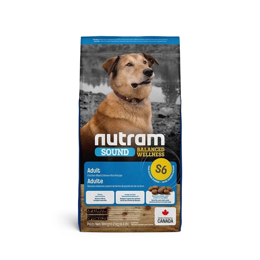 【紐頓Nutram】均衡健康系列S6 雞肉+南瓜成犬11.4KG 毛貓寵