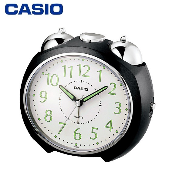CASIO TQ-369-1 貪睡鬧鐘/桌上型/夜光指針刻度/敲鈴鐺聲【第一鐘錶眼鏡】