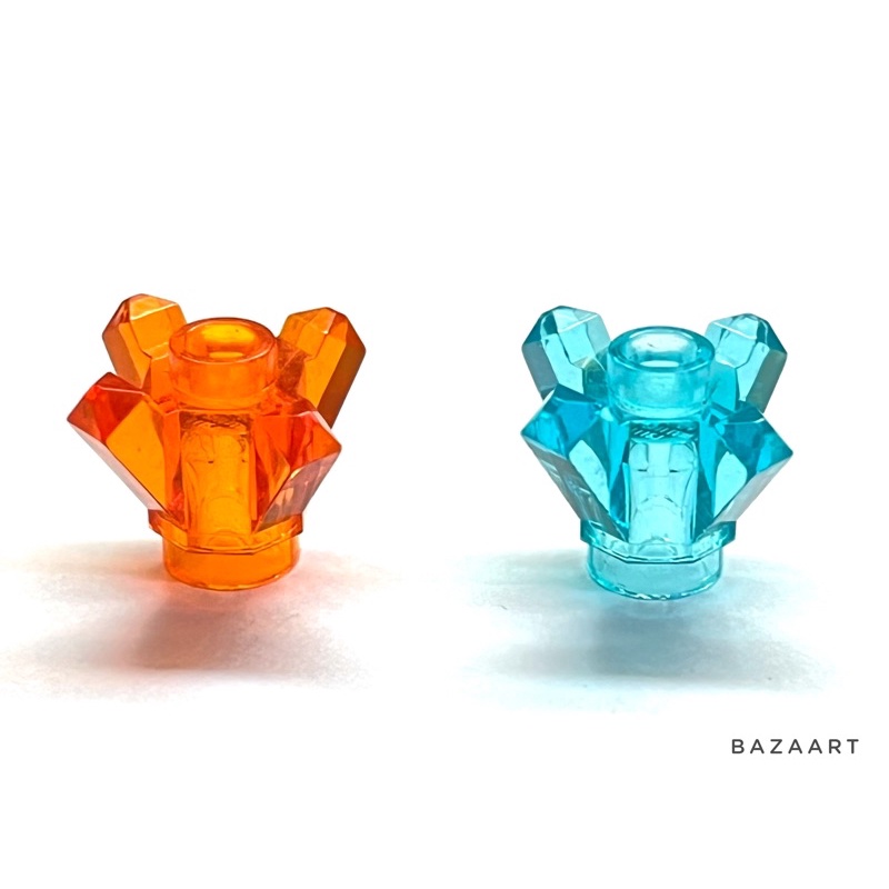 二手樂高 LEGO 礦石 水晶 石頭 寶石 晶石 礦場 透明藍 透明橘 11127 28568
