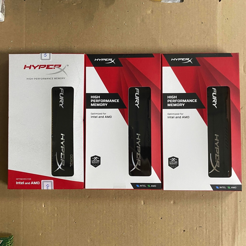 🔥終生保固🔥全新盒裝 金士頓 HyperX FURY DDR3 4G 8G 1600 1866 盒裝現貨